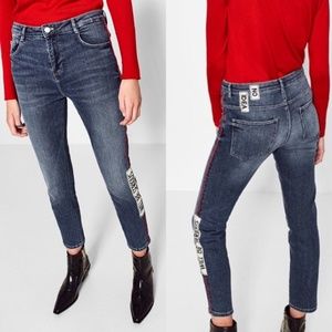 ❤️ZARA red line jeans